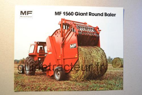 Massey Ferguson 1560 avis et fiche technique